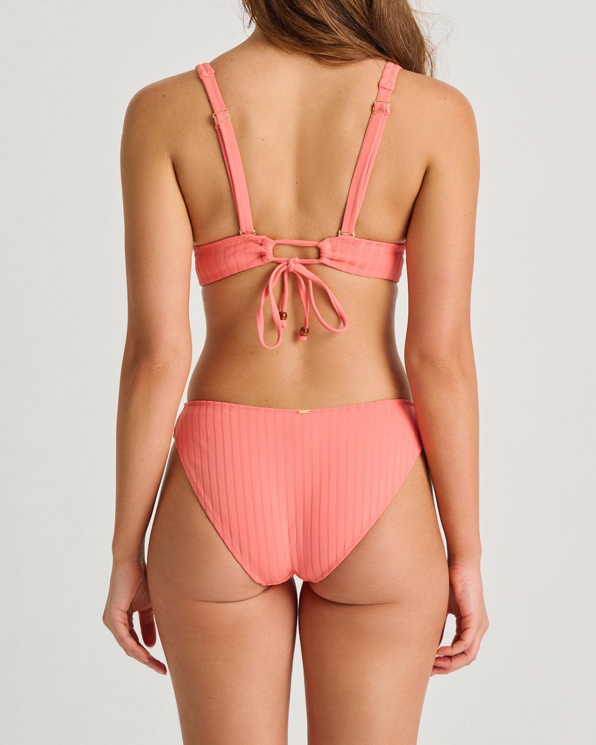 Rose Boreal - Swimsuit - Everyday Sunday Coral Echo Recycled Semi-High Leg Bottom