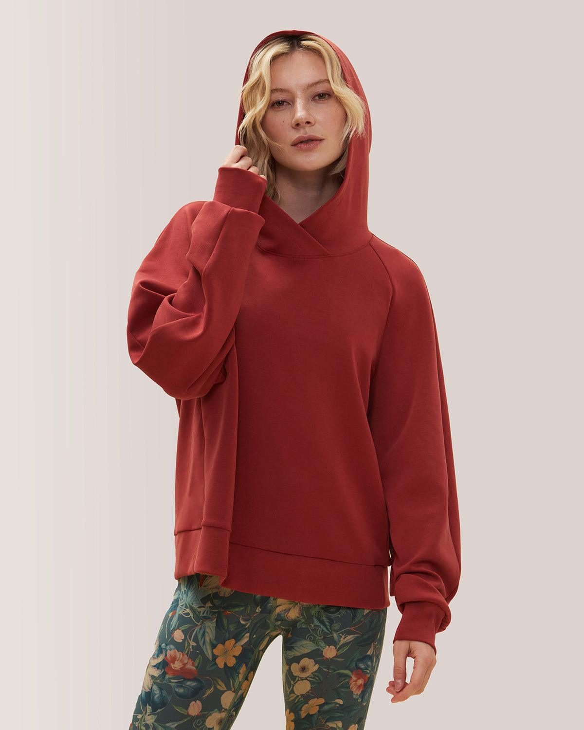 Rose Boreal - Sweatshirt - Horizon Hoodie - Rubis