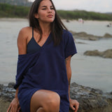 Robe Tofino à manches courtes - Denim