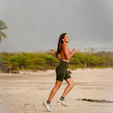 Divine Running Short with Side Pockets - Forest