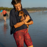 New Moon Bike Shorts - Ikat Flower