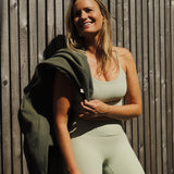 Soutien-Gorge Côtelé Étoile du Nord - Menthe