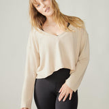 Rose Boreal - Top - Breeze Pullover - Sand Beige