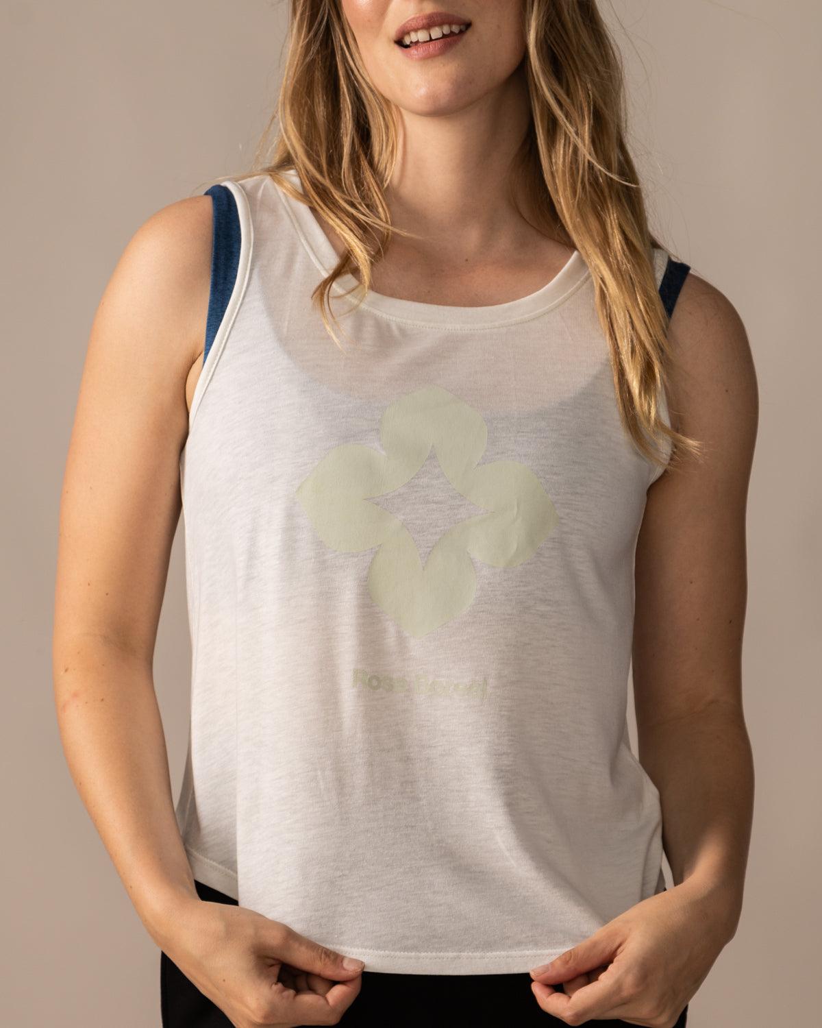Rose Boreal - Tank Top - More Joy Tank top - Natural White