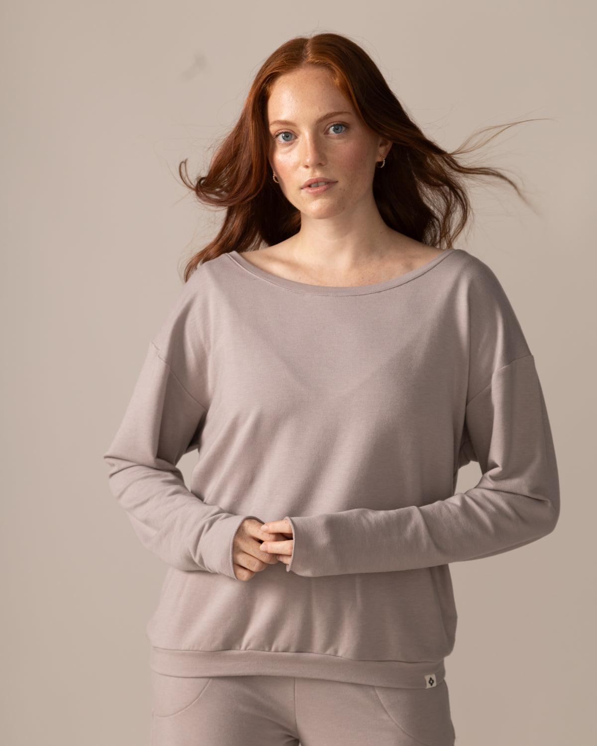 Rose Boreal - Long Sleeve - Flashdance Pullover - Atmosphere