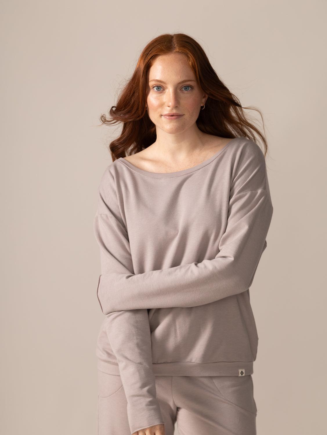 Rose Boreal - Long Sleeve - Flashdance Pullover - Atmosphere