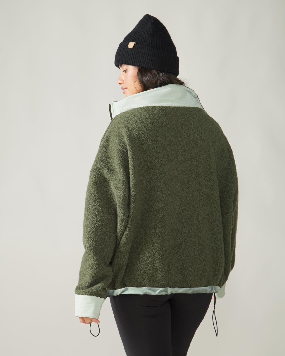 Rose Boreal - Polar Fleece - Sutton Polar Fleece Pullover - Forest Moss