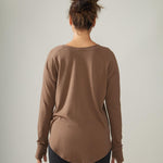 Rose Boreal - Top - Cozy Long Sleeve Shirt - Hazelnut