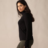 Rose Boreal - Long Sleeve - Zenith Turtleneck Sweater - Total Eclipse