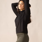 Rose Boreal - Long Sleeve - Zenith Turtleneck Sweater - Total Eclipse