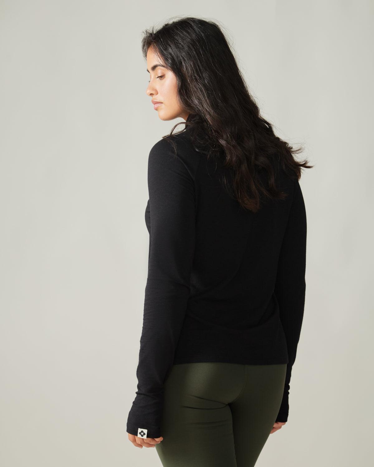 Rose Boreal - Long Sleeve - Zenith Turtleneck Sweater - Total Eclipse