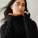 Rose Boreal - Long Sleeve - Zenith Turtleneck Sweater - Total Eclipse