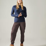 Rose Boreal - Long Sleeve - Zenith Turtleneck Sweater - Deep Ocean