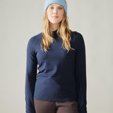 Rose Boreal - Long Sleeve - Zenith Turtleneck Sweater - Deep Ocean