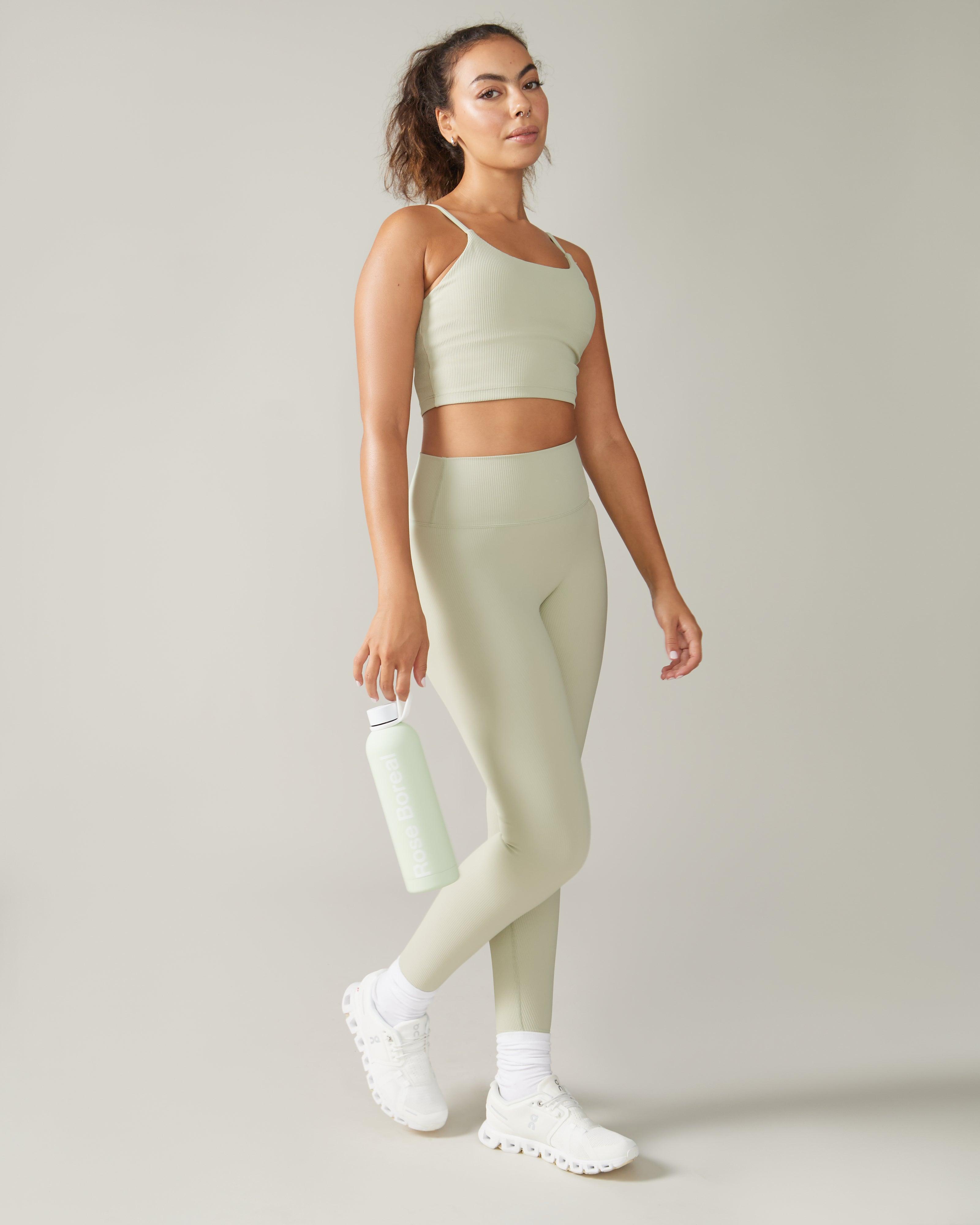 Rose Boreal - Legging - North Star Rib Soft Compression Legging - Mint