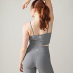 Rose Boreal - Bra - North Star Rib Soft Compression Sports Bra - Stone Grey