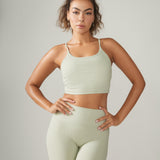 Rose Boreal - Bra - North Star Rib Soft Compression Sports Bra - Mint
