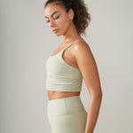 Rose Boreal - Bra - North Star Rib Soft Compression Sports Bra - Mint