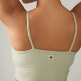 Rose Boreal - Bra - North Star Rib Soft Compression Sports Bra - Mint