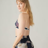 Rose Boreal - Bralette - Upcycling Bralette - Gothic Bloom