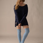 Rose Boreal - Leg Warmer - Keep Me Warm Legs Warmer - Pastel Blue