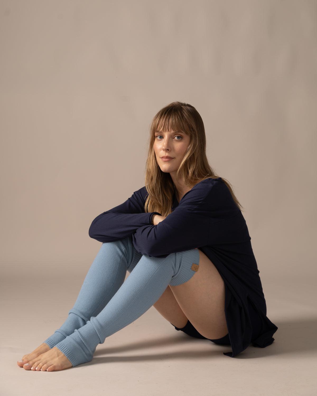 Rose Boreal - Leg Warmer - Keep Me Warm Legs Warmer - Pastel Blue