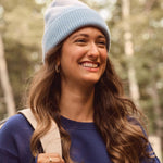 Rose Boreal - Beanie - Cloud Beanie - Pastel Blue