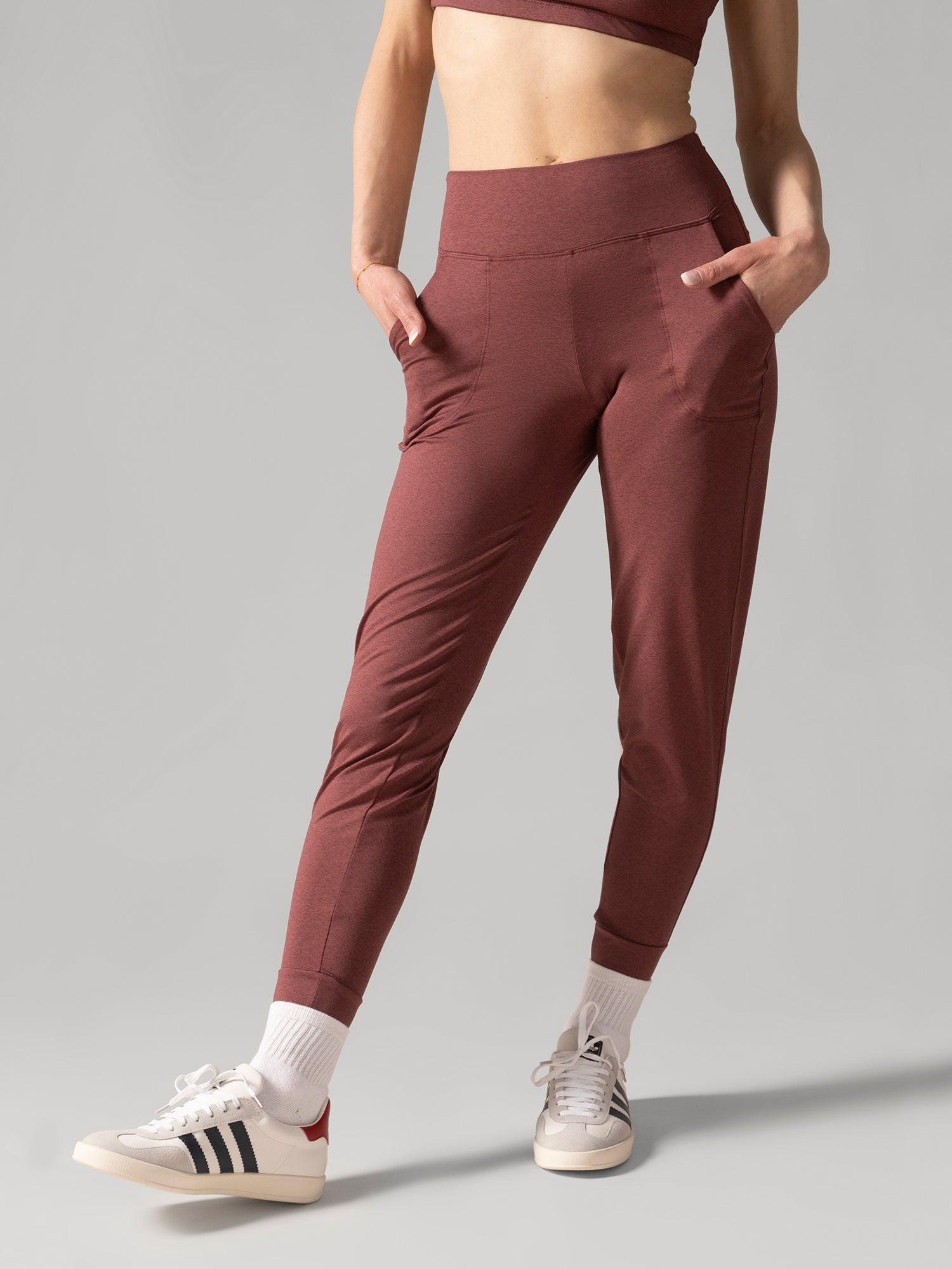 Rose Boreal - Jogger - Buttery Soft BFF Jogger Pants - Rhubarb