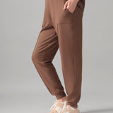 Rose Boreal - Jogger - Casual Slim Cuff Jogger Pant - Hazelnut