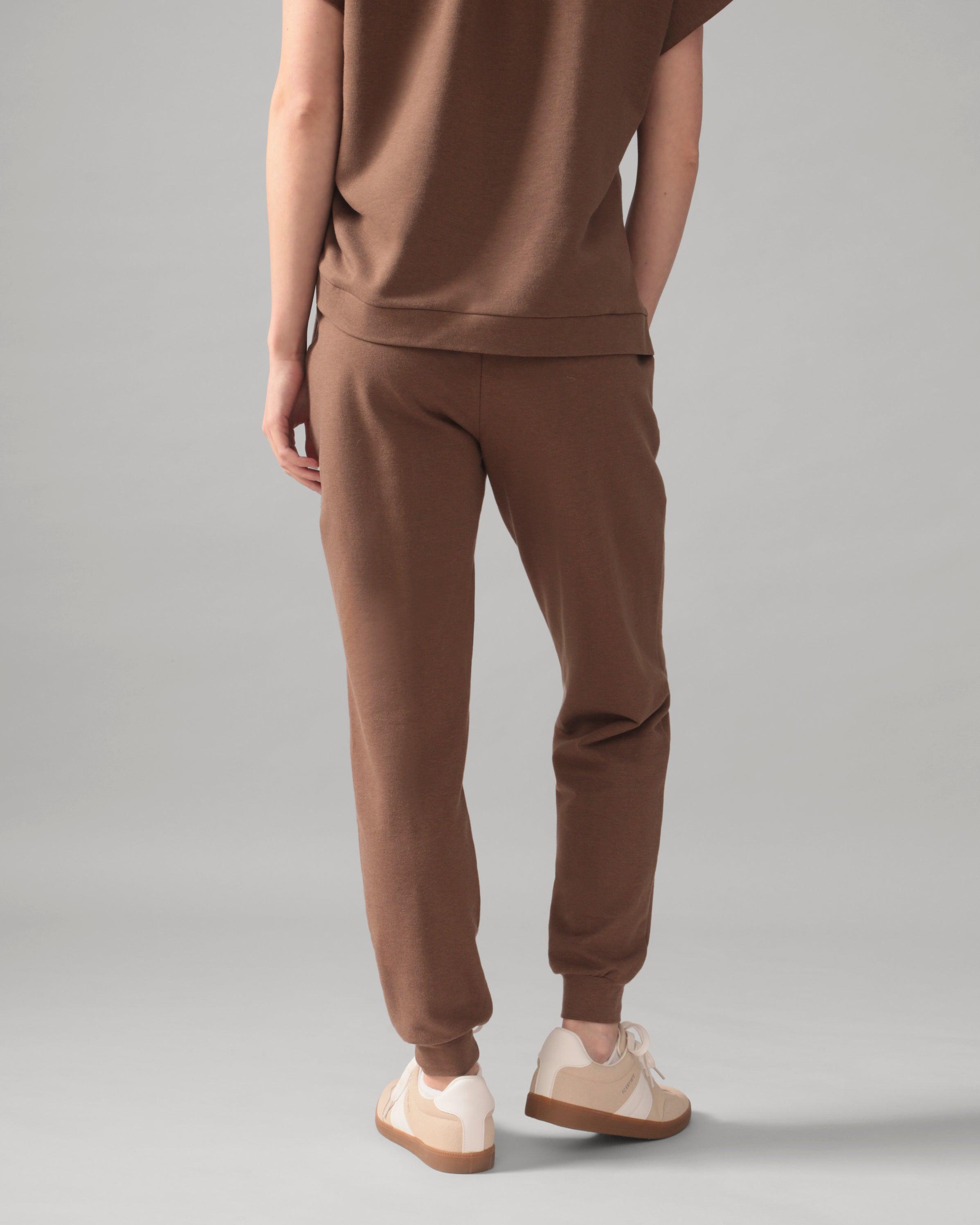 Rose Boreal - Jogger - Casual Slim Cuff Jogger Pant - Hazelnut