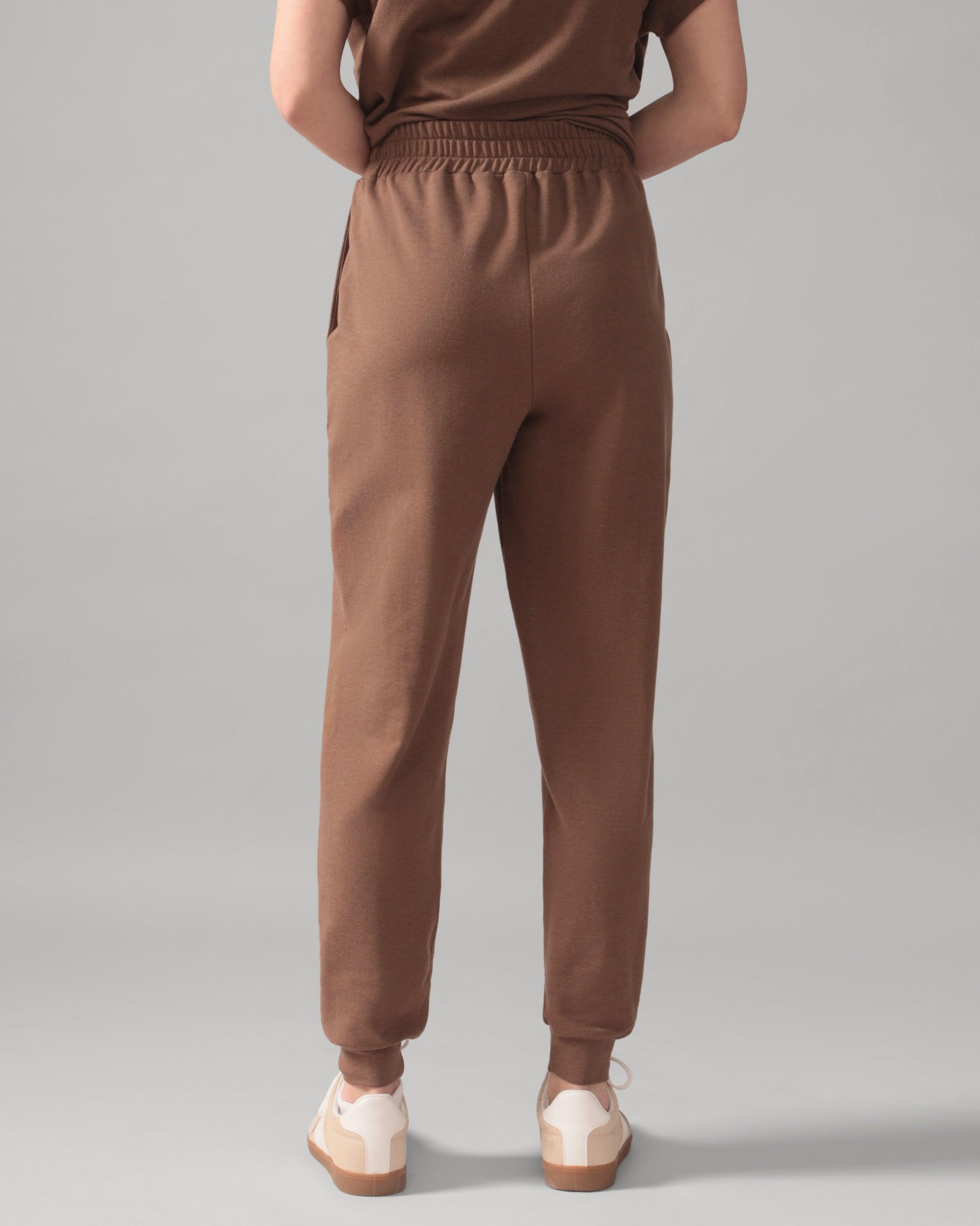 Rose Boreal - Jogger - Casual Slim Cuff Jogger Pant - Hazelnut