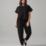 Rose Boreal - Jogger - Casual Slim Cuff Jogger Pant - Total Eclipse