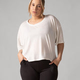 Rose Boreal - T-Shirt - Easy Flow T-Shirt - Natural White