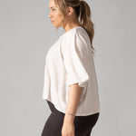 Rose Boreal - T-Shirt - Easy Flow T-Shirt - Natural White