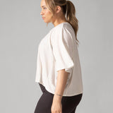 Rose Boreal - T-Shirt - Easy Flow T-Shirt - Natural White