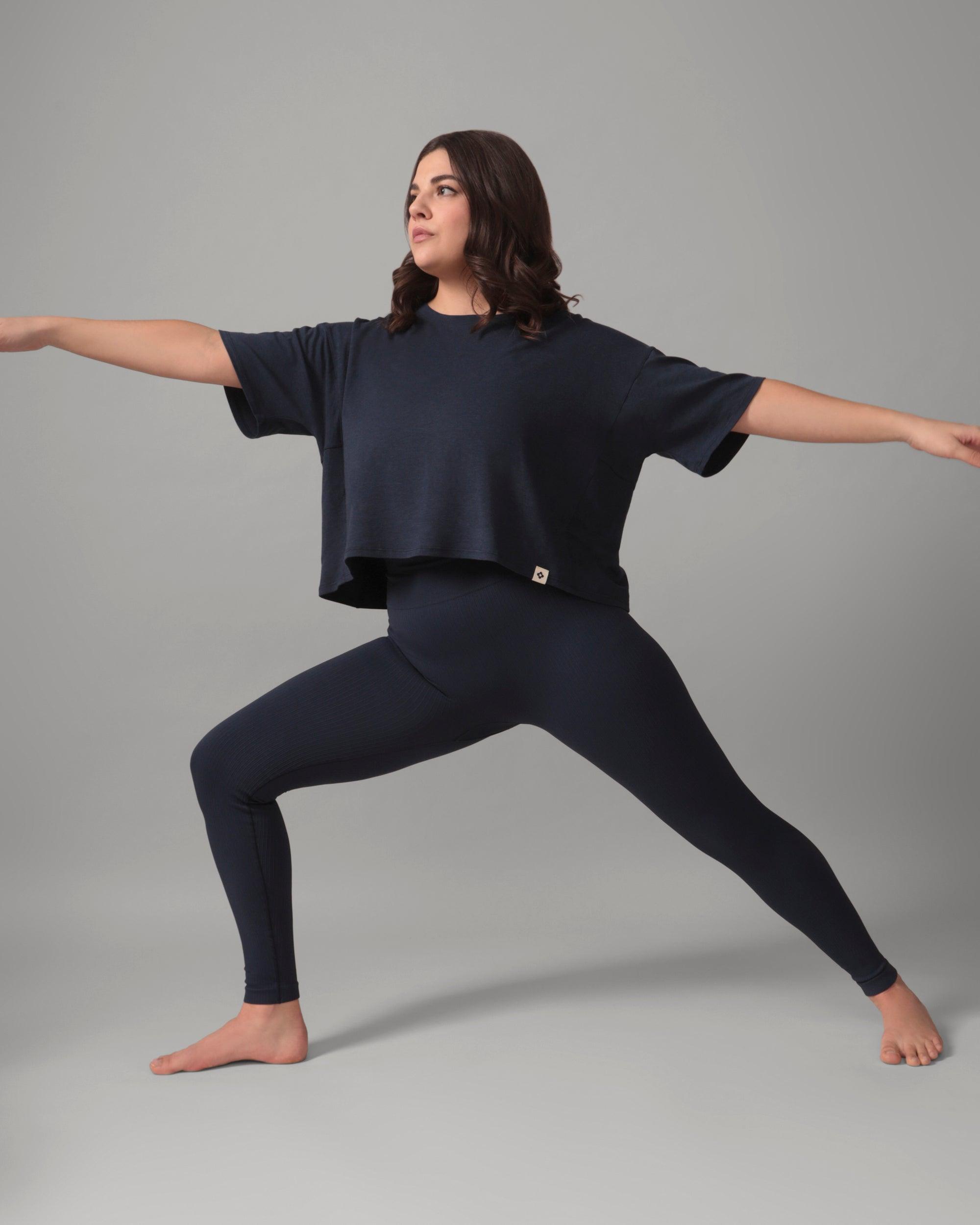 Rose Boreal - T-Shirt - Easy Flow T-Shirt - Deep Ocean