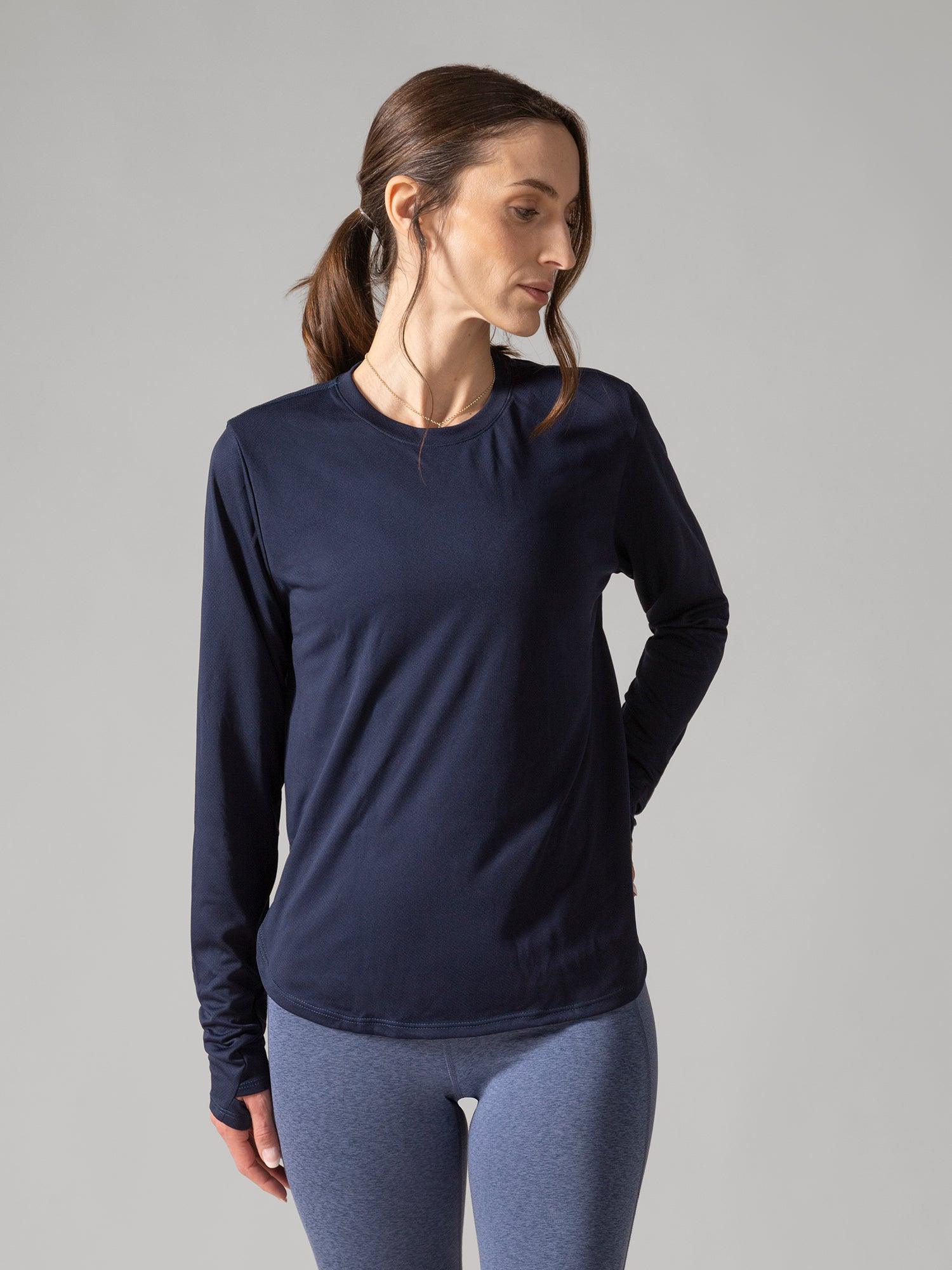 Rose Boreal - Top - No Brainer Long Sleeves - Denim