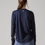 Rose Boreal - Top - No Brainer Long Sleeves - Denim