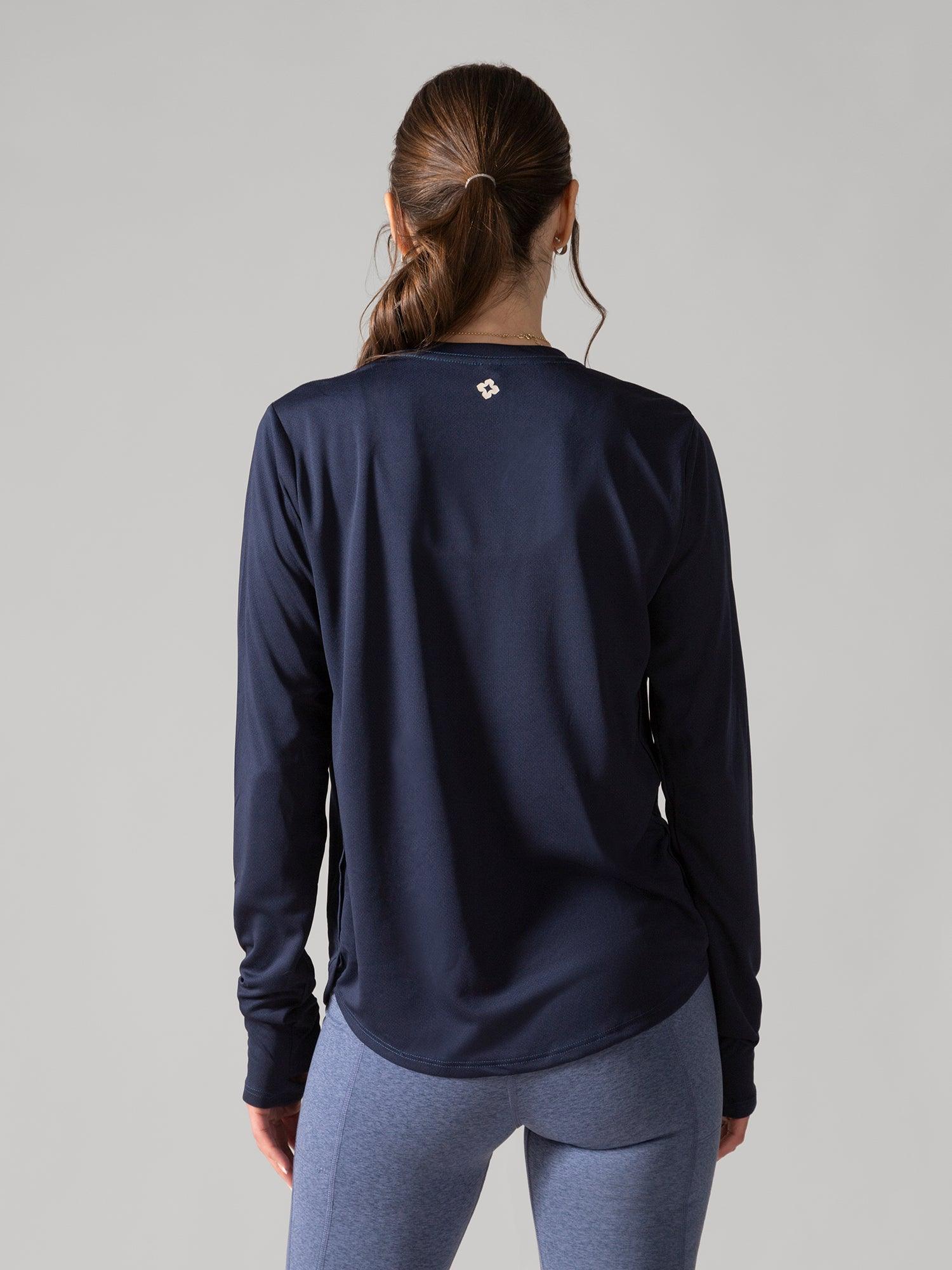 Rose Boreal - Top - No Brainer Long Sleeves - Denim