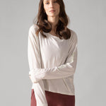 Rose Boreal - Long Sleeve - Slow Day Long-Sleeve Shirt - Natural White