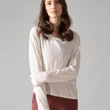 Rose Boreal - Long Sleeve - Slow Day Long-Sleeve Shirt - Natural White