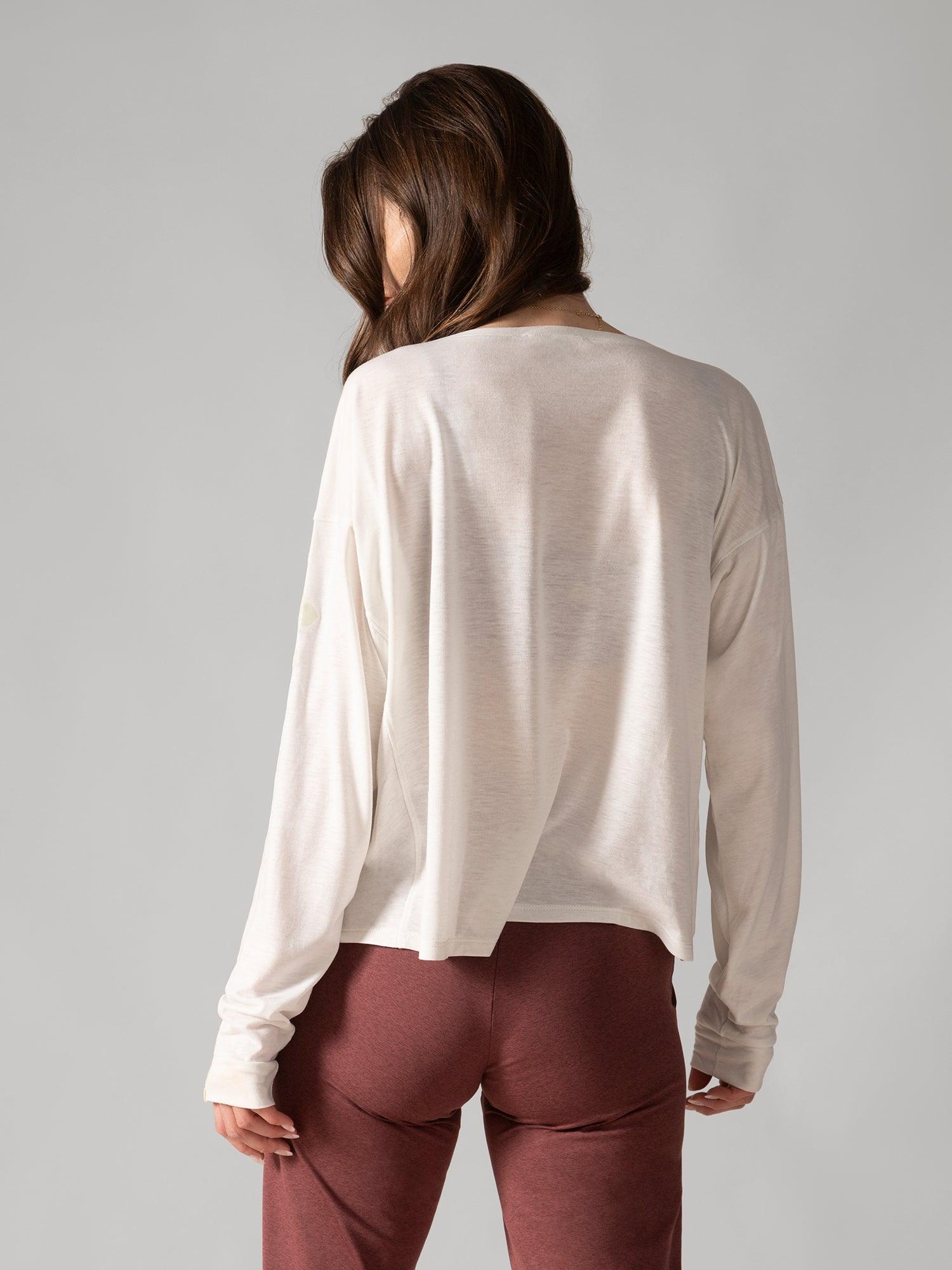 Rose Boreal - Long Sleeve - Slow Day Long-Sleeve Shirt - Natural White