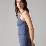 Rose Boreal - Tank Top - Summit Tank Top - Denim
