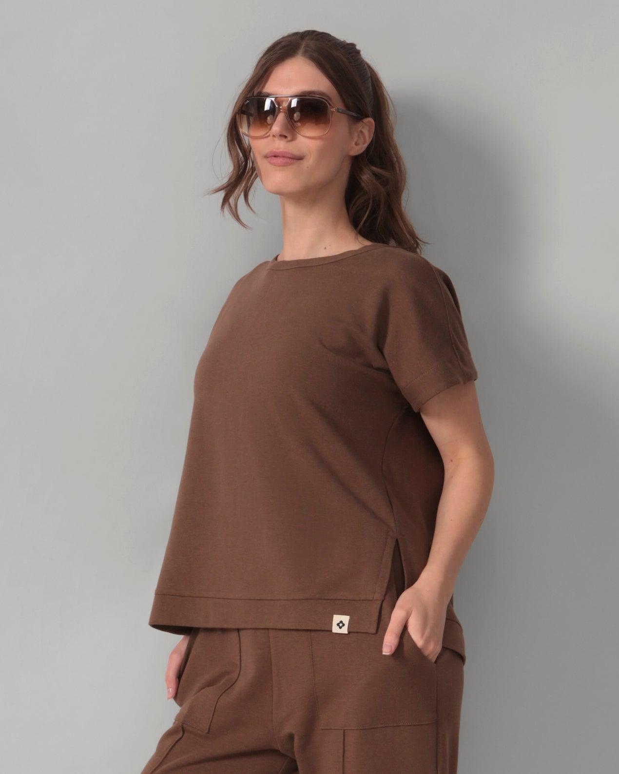 Rose Boreal - T-Shirt - Time Out Sleeveless Sweat - Hazelnut