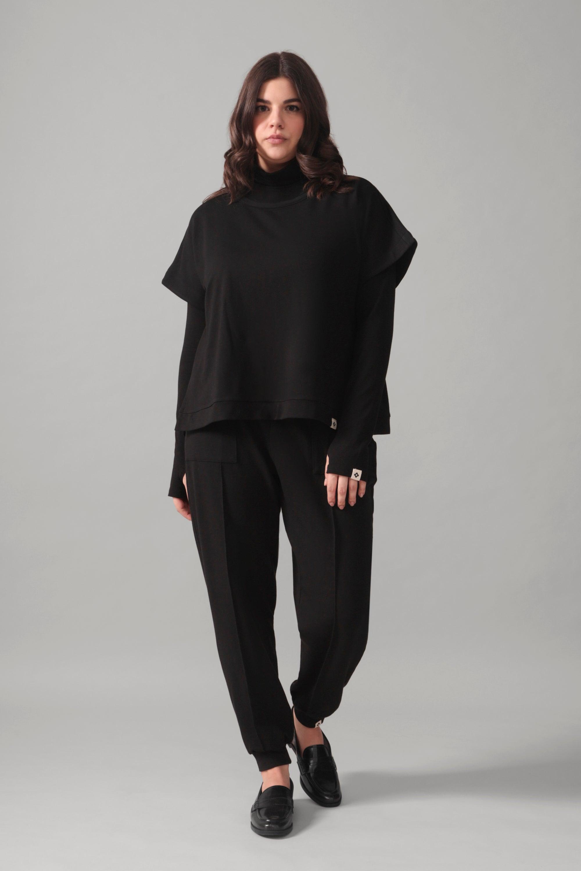 Rose Boreal - T-Shirt - Time Out Sleeveless Sweat - Total Eclipse