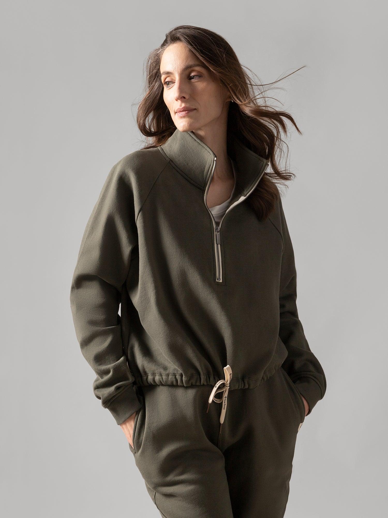 Rose Boreal - Sweatshirt - Wayfarer sweatshirt - Moss