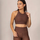 Serena Sports Bra - Latte Jungle