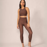 Serena High Waist Legging - Latte Jungle