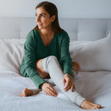 Jambières garde moi au chaud - Crème velour