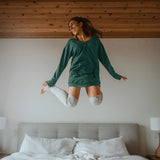 Jambières garde moi au chaud - Crème velour